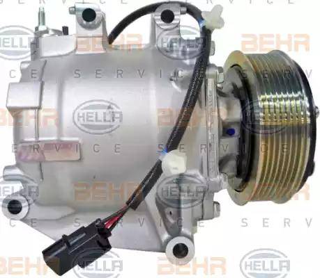 HELLA 8FK 351 121-061 - Компресор, кондиціонер autocars.com.ua