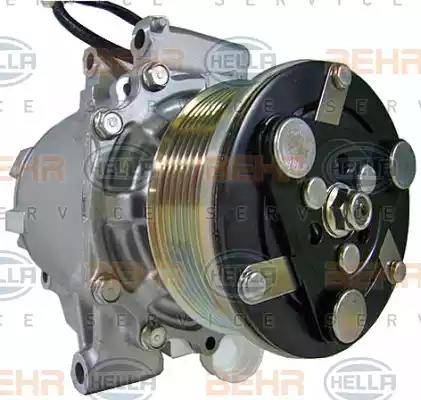 HELLA 8FK 351 121-071 - Компресор, кондиціонер autocars.com.ua