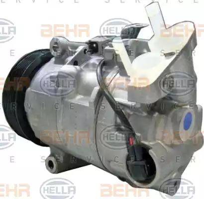 HELLA 8FK 351 123-041 - Компресор, кондиціонер autocars.com.ua