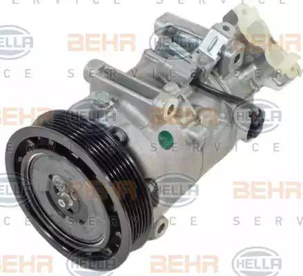 HELLA 8FK 351 123-051 - Компресор, кондиціонер autocars.com.ua