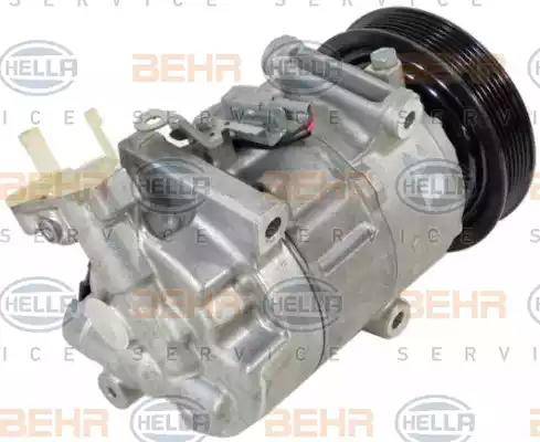 HELLA 8FK 351 123-051 - Компресор, кондиціонер autocars.com.ua