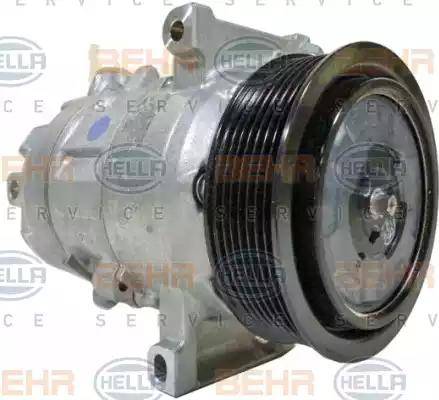 HELLA 8FK 351 123-061 - Компресор, кондиціонер autocars.com.ua