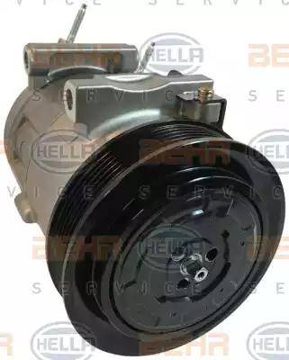 HELLA 8FK 351 123-571 - Компресор, кондиціонер autocars.com.ua