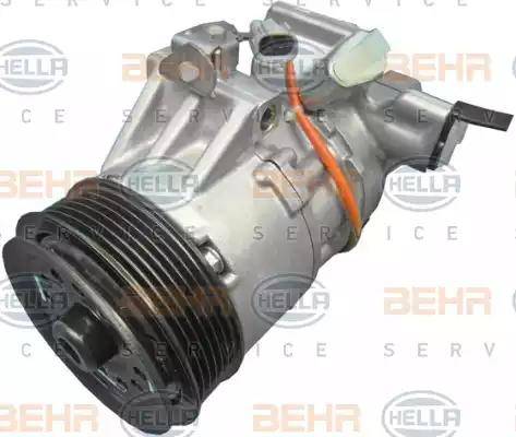 HELLA 8FK 351 125-201 - Компресор, кондиціонер autocars.com.ua