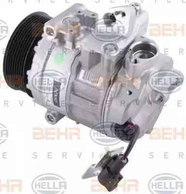 HELLA 8FK 351 125-261 - Компресор, кондиціонер autocars.com.ua