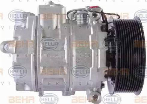 HELLA 8FK 351 176-031 - Компресор, кондиціонер autocars.com.ua