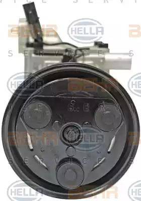 HELLA 8FK 351 273-081 - Компресор, кондиціонер autocars.com.ua