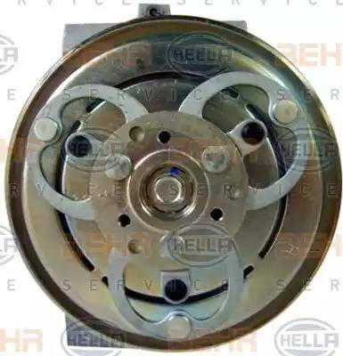 HELLA 8FK 351 322-201 - Компресор, кондиціонер autocars.com.ua