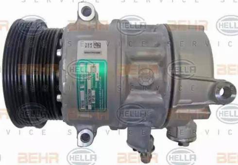 HELLA 8FK 351 322-341 - Компресор, кондиціонер autocars.com.ua