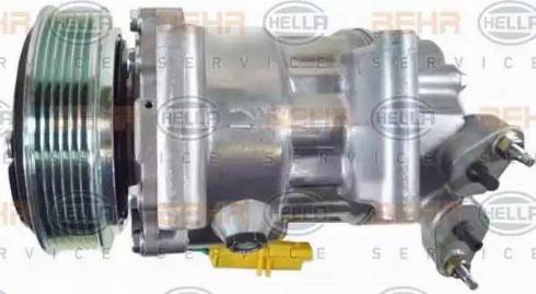 HELLA 8FK 351 322-791 - Компресор, кондиціонер autocars.com.ua