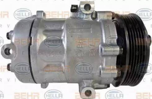 HELLA 8FK 351 334-151 - Компресор, кондиціонер autocars.com.ua