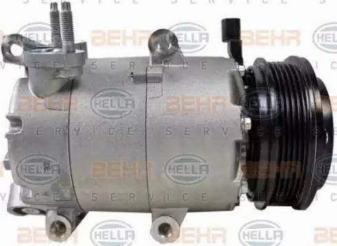 HELLA 8FK 351 339-491 - Компресор, кондиціонер autocars.com.ua
