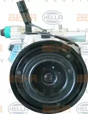 HELLA 8FK 351 340-051 - Компресор, кондиціонер autocars.com.ua