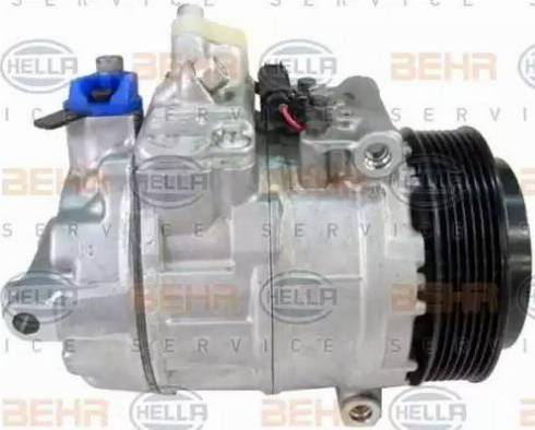 HELLA 8FK 351 340-091 - Компресор, кондиціонер autocars.com.ua