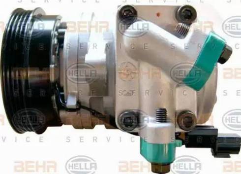 HELLA 8FK 351 340-141 - Компресор, кондиціонер autocars.com.ua