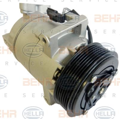 HELLA 8FK 351 340-701 - Компресор, кондиціонер autocars.com.ua