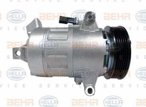 HELLA 8FK 351 340-851 - Компресор, кондиціонер autocars.com.ua