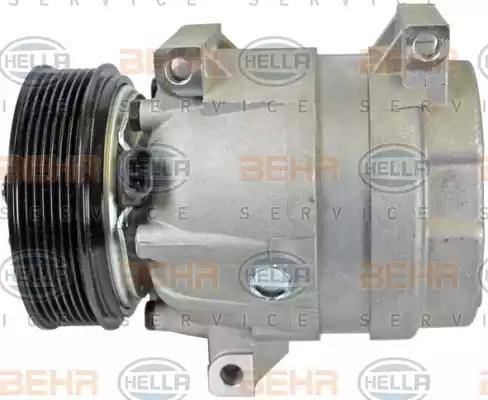 HELLA 8FK 351 340-981 - Компресор, кондиціонер autocars.com.ua