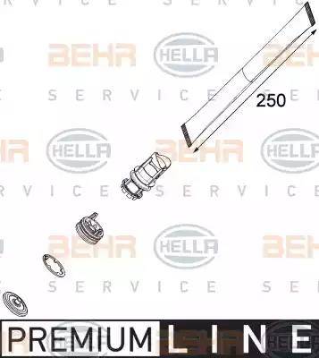 HELLA 8FT 351 001-571 - Осушувач, кондиціонер autocars.com.ua