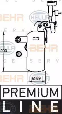 HELLA 8FT 351 335-111 - Осушитель, кондиционер avtokuzovplus.com.ua