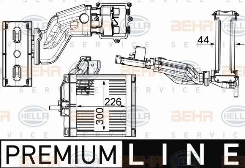 HELLA 8FV 351 003-601 - Испаритель, кондиционер avtokuzovplus.com.ua