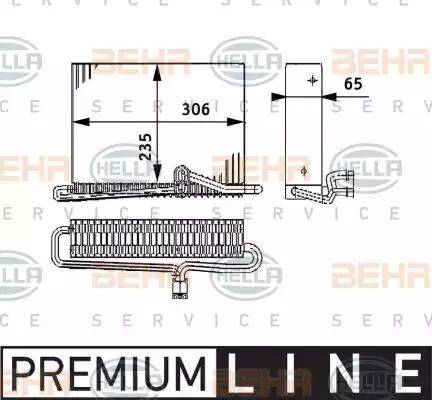 HELLA 8FV 351 330-121 - Испаритель, кондиционер avtokuzovplus.com.ua