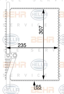 HELLA 8FV 351 330-124 - Испаритель, кондиционер avtokuzovplus.com.ua