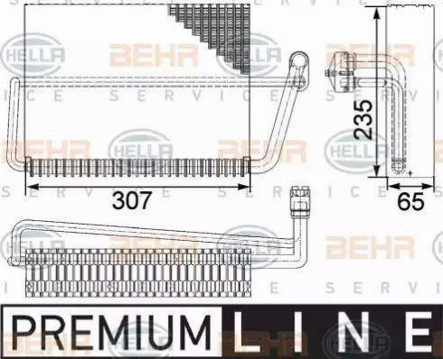 HELLA 8FV 351 330-491 - Испаритель, кондиционер avtokuzovplus.com.ua