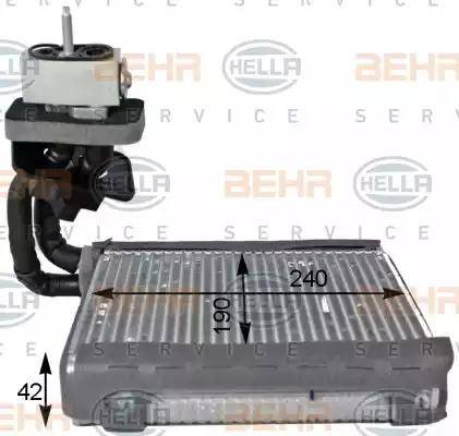 HELLA 8FV 351 331-121 - Испаритель, кондиционер avtokuzovplus.com.ua