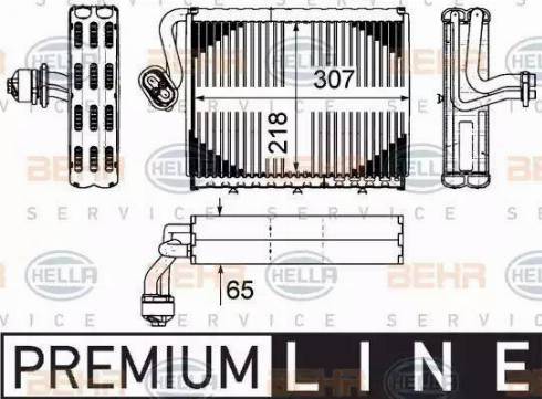 HELLA 8FV 351 331-181 - Испаритель, кондиционер avtokuzovplus.com.ua