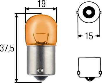 HELLA 8GA 002 071-051 - Лампа накаливания, фонарь указателя поворота autodnr.net