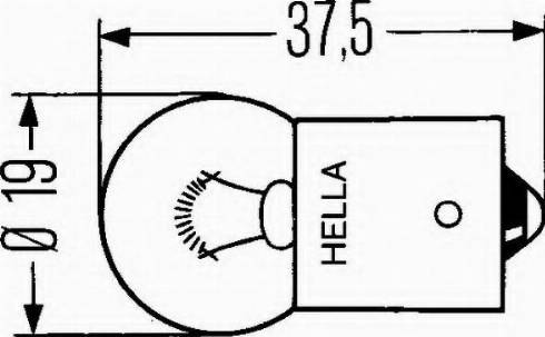 HELLA 8GA 002 071-244 - Лампа розжарювання autocars.com.ua