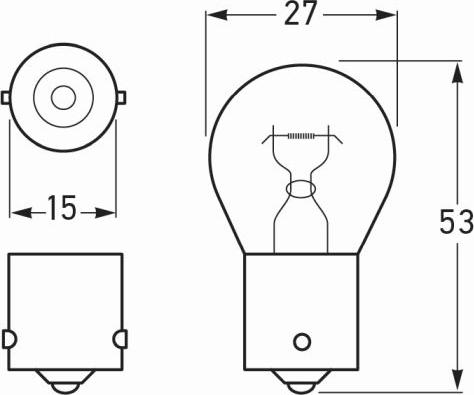 HELLA 8GA 002 073-243 - Лампа накаливания, стояночные огни / габаритные фонари autodnr.net