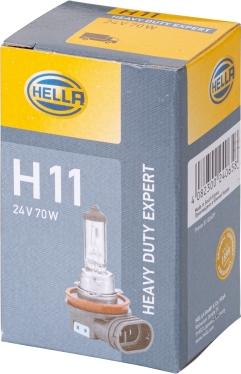 HELLA 8GH 008 358-251 - Лампа накаливания  H11 24V 70W PGJ19-2 Heavy Duty Expert autodnr.net