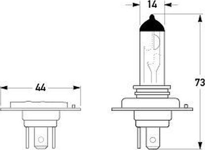 HELLA 8GJ 002 525-254 - Лампа накаливания, основная фара autodnr.net