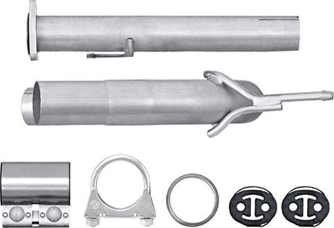 HELLA 8LA 366 000-171 - Труба вихлопного газу autocars.com.ua