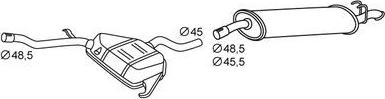 HELLA 8LD 366 031-581 - Глушник вихлопних газів кінцевий autocars.com.ua