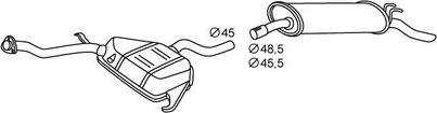 HELLA 8LD 366 031-621 - Глушник вихлопних газів кінцевий autocars.com.ua