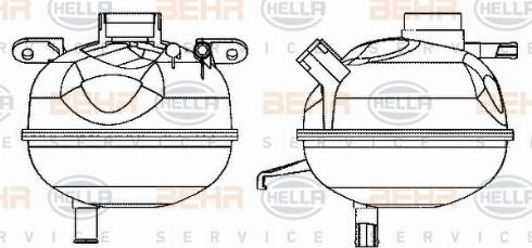 HELLA 8MA 376 702-294 - Компенсаційний бак, охолоджуюча рідина autocars.com.ua