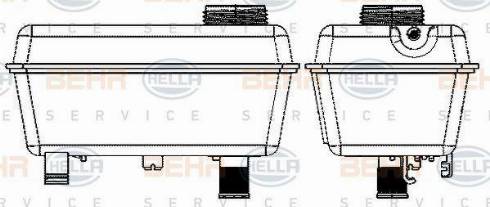 HELLA 8MA 376 702-524 - Компенсаційний бак, охолоджуюча рідина autocars.com.ua