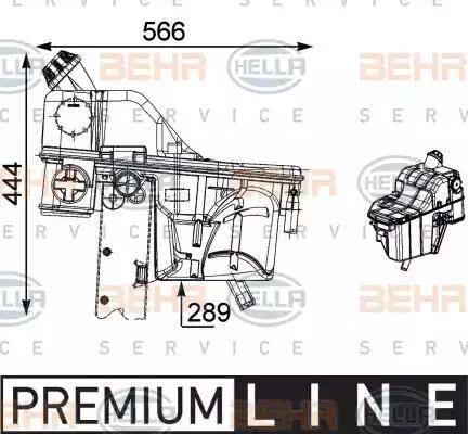 HELLA 8MA 376 705-471 - Компенсаційний бак, охолоджуюча рідина autocars.com.ua