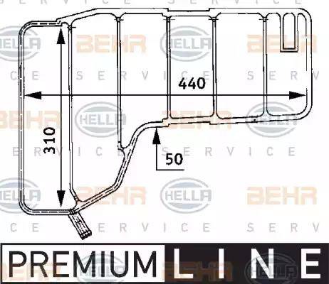 HELLA 8MA 376 705-201 - Компенсаційний бак, охолоджуюча рідина autocars.com.ua