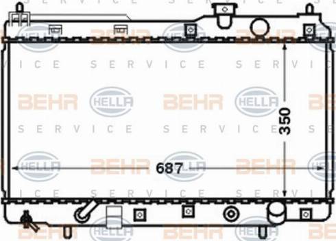 HELLA 8MA 376 705-721 - Компенсаційний бак, охолоджуюча рідина autocars.com.ua