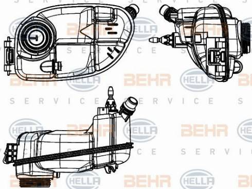 HELLA 8MA 376 731-604 - Компенсаційний бак, охолоджуюча рідина autocars.com.ua