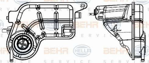 HELLA 8MA 376 737-144 - Компенсаційний бак, охолоджуюча рідина autocars.com.ua