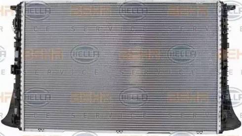 HELLA 8MK 376 701-341 - Радіатор, охолодження двигуна autocars.com.ua