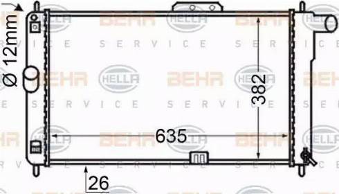 HELLA 8MK 376 705-641 - Радиатор, охлаждение двигателя avtokuzovplus.com.ua