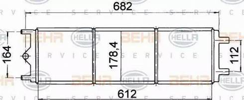 HELLA 8MK 376 707-221 - Радіатор, охолодження двигуна autocars.com.ua