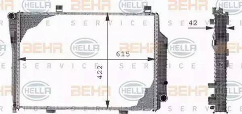 HELLA 8MK 376 710-351 - Радиатор, охлаждение двигателя autodnr.net