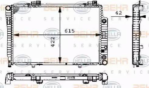 HELLA 8MK 376 711-194 - Радиатор, охлаждение двигателя avtokuzovplus.com.ua